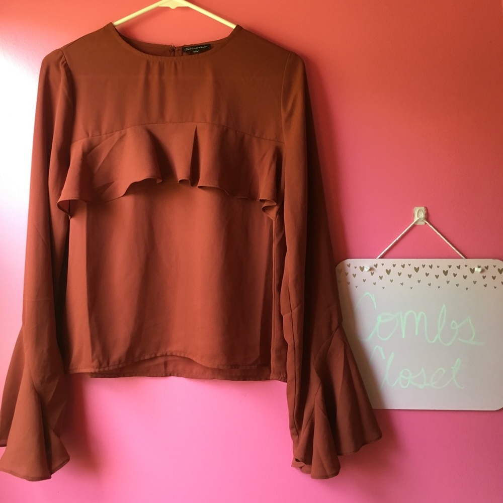 Brown/ Orange Long Sleeve